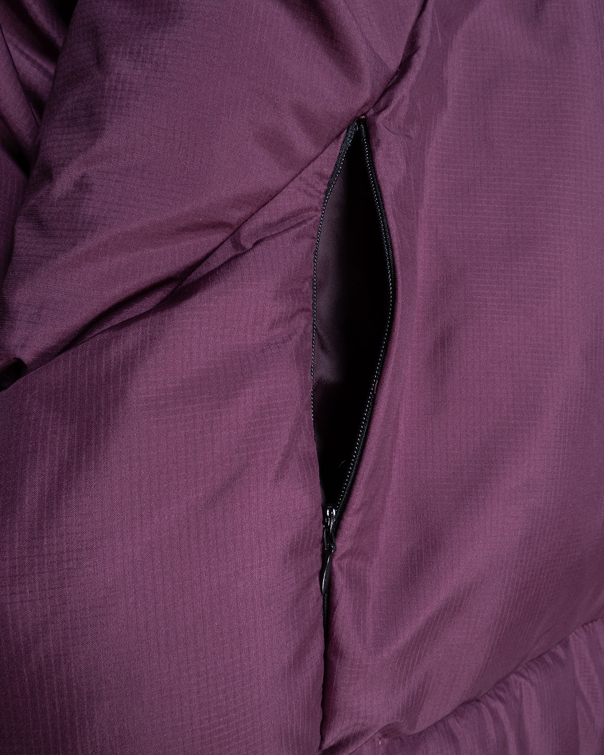 Solid Purple Down Jacket