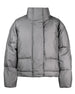 Solid Grey Down Jacket