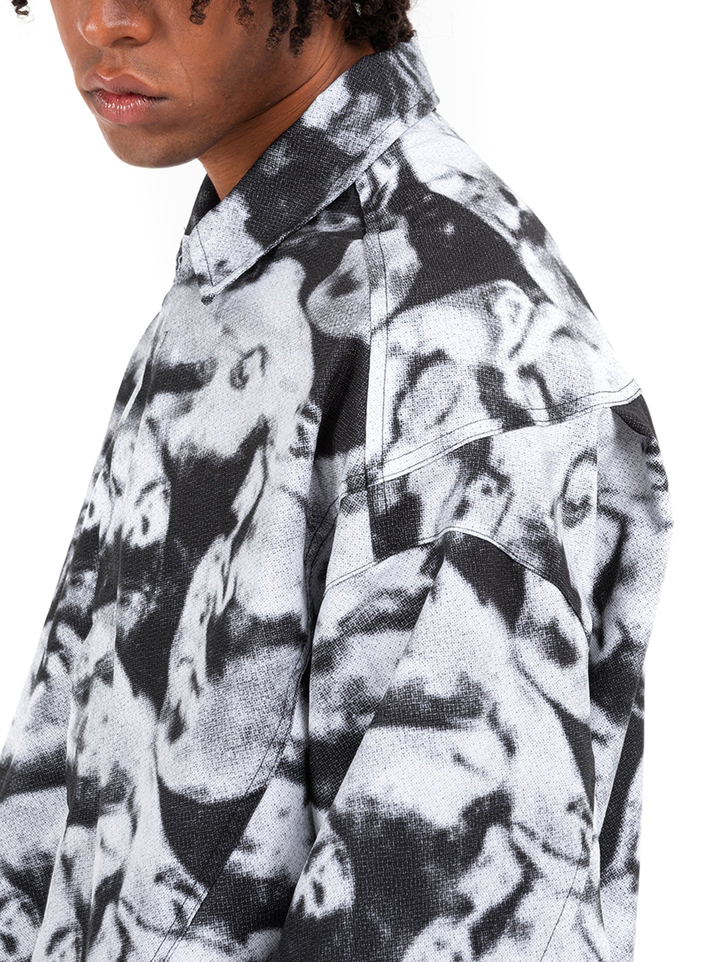 Black Camo Camicia Maniche Lunghe | Uomo
