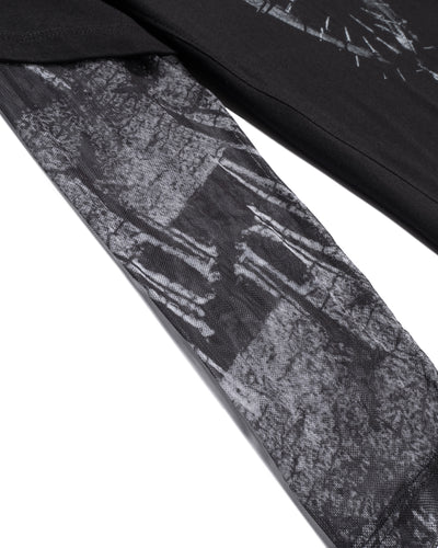 Black Baloon boxy long sleeve T-shirt, sleeve detail