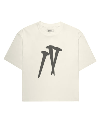 Cream Nails boxy T-shirt, front view