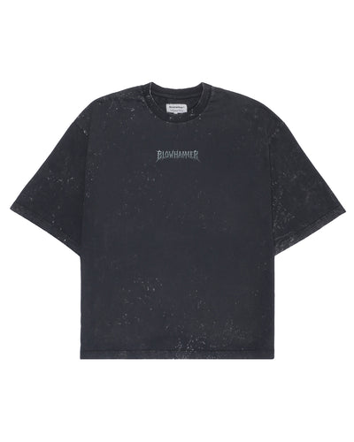 Black This World boxy T-shirt, front view