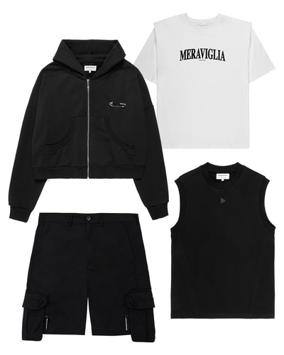 Broken Ecplise T-Shirt + Hoodie + Bermuda + Tank