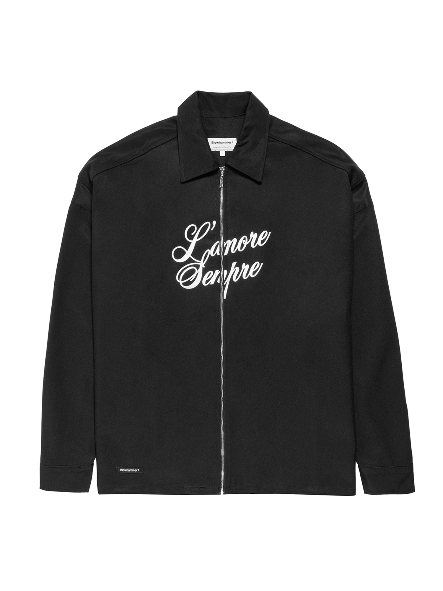 L’ amore sempre black Windbreaker | Blowhammer, color_black