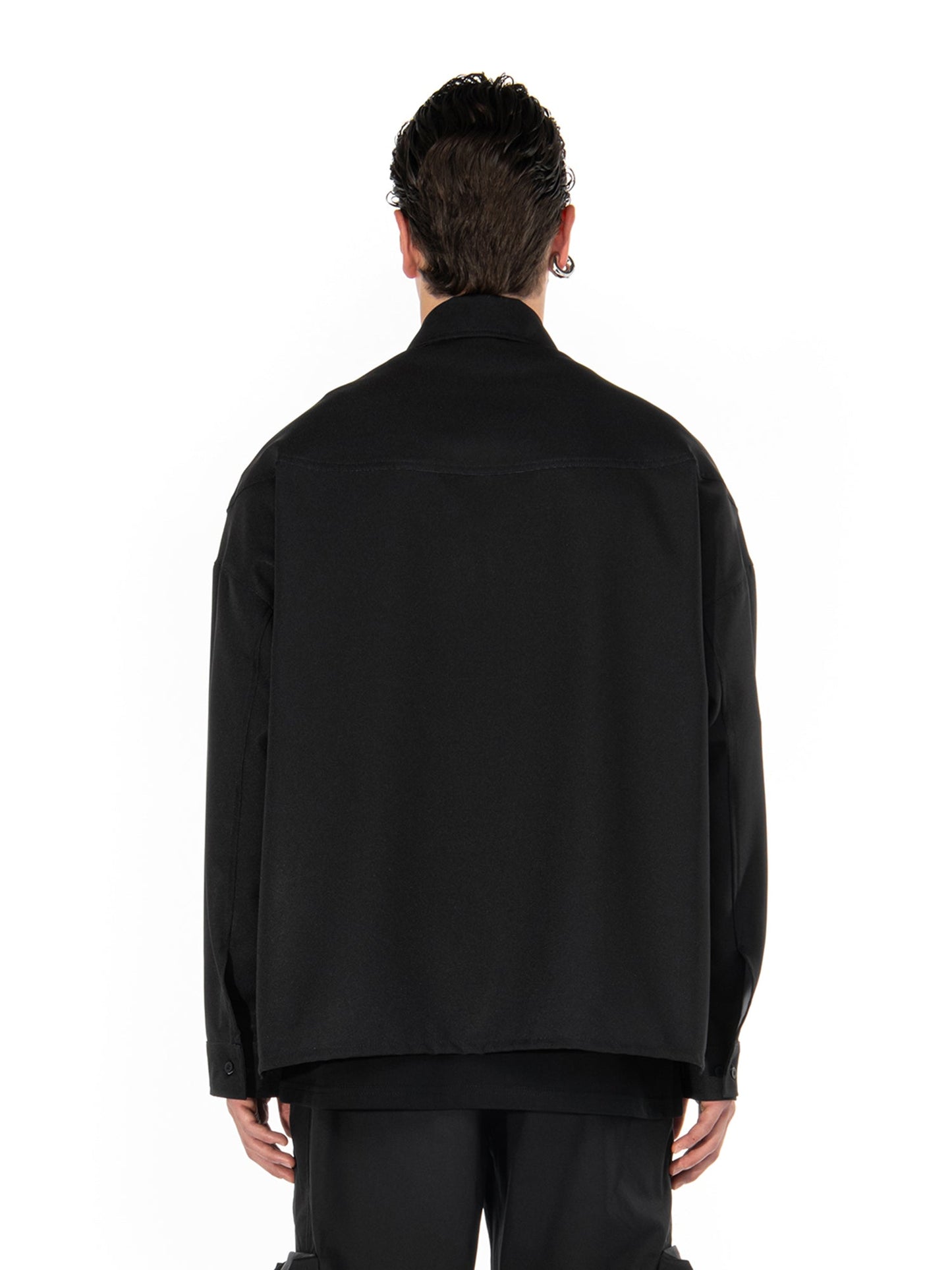 L’ amore sempre black Windbreaker | Blowhammer, color_black