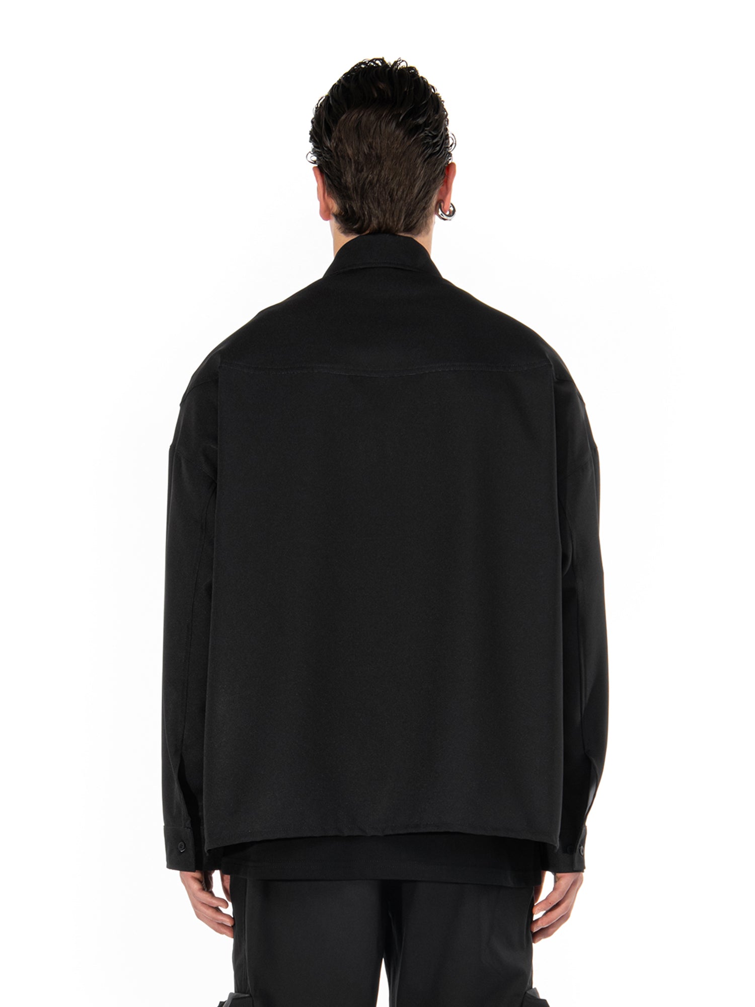 L’ amore sempre black Windbreaker | Blowhammer, color_black