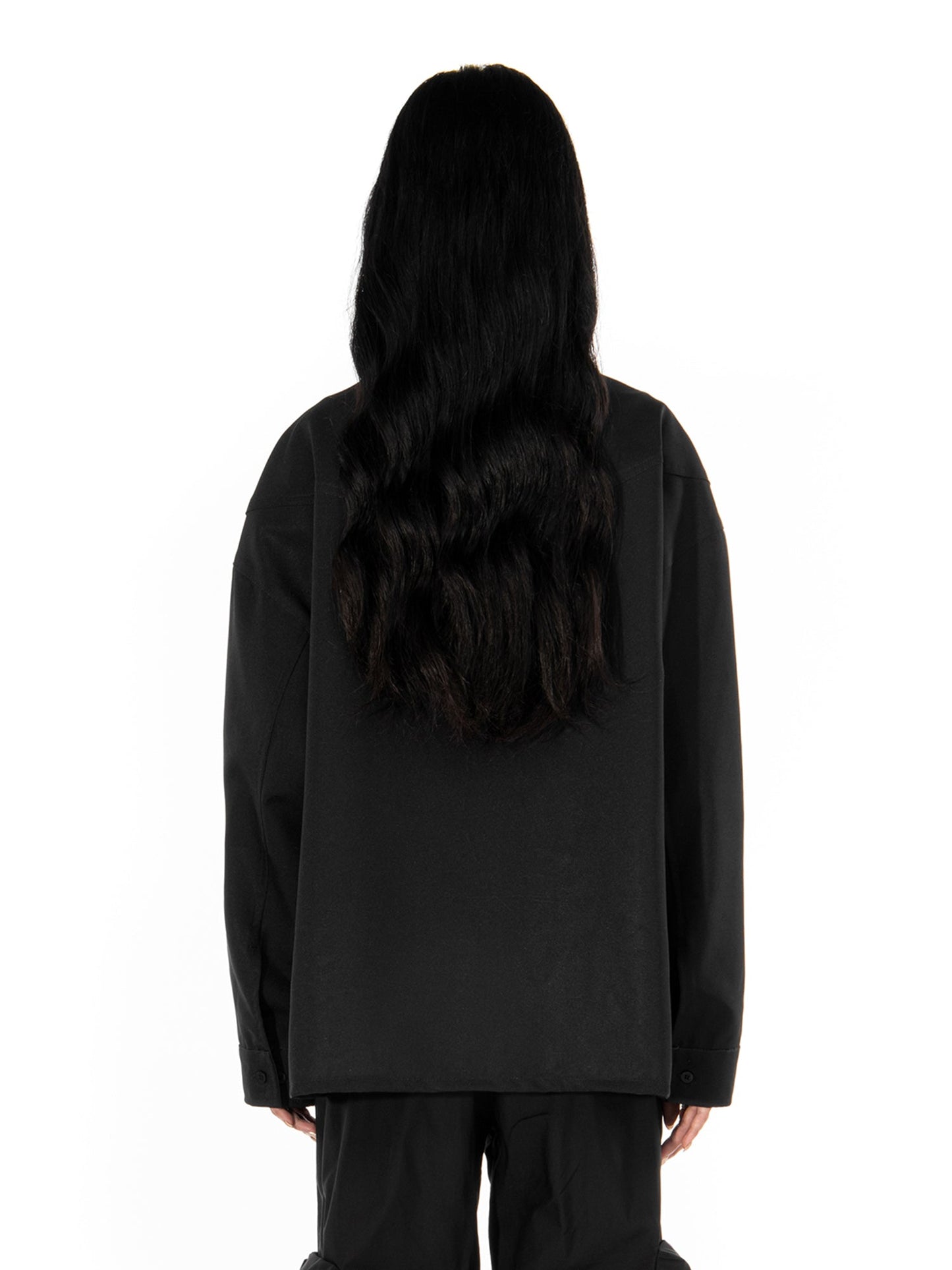 L’ amore sempre black Windbreaker | Blowhammer, color_black