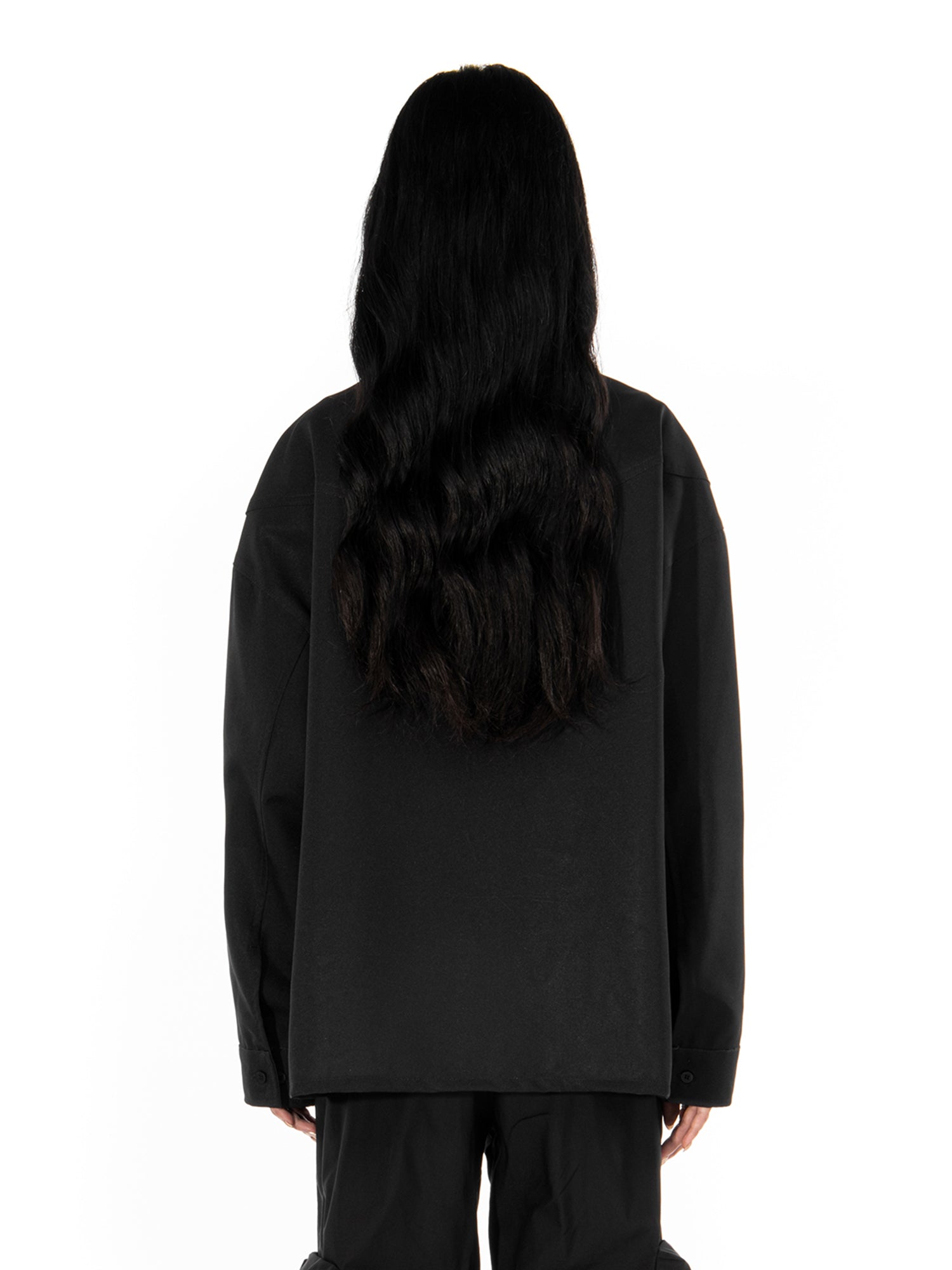 L’ amore sempre black Windbreaker | Blowhammer, color_black