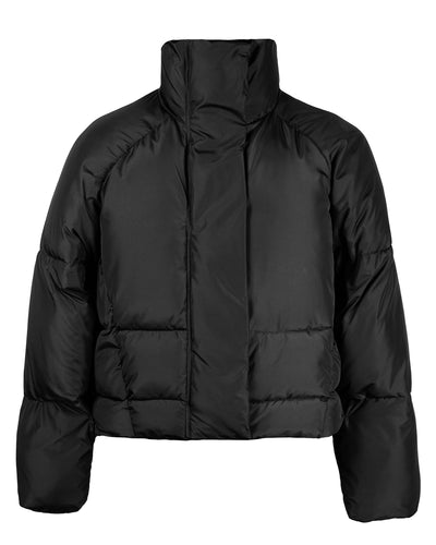 Solid Black Down Jacket