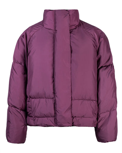 Solid Purple Down Jacket