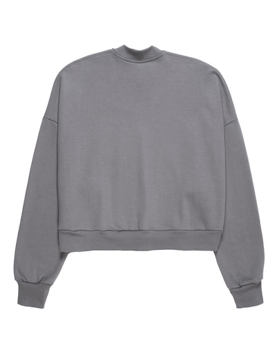 Minimal Grey Crewneck Sweatshirt