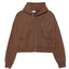 BROKENHEART Black Zip Hoodie | Blowhammer, color_brown