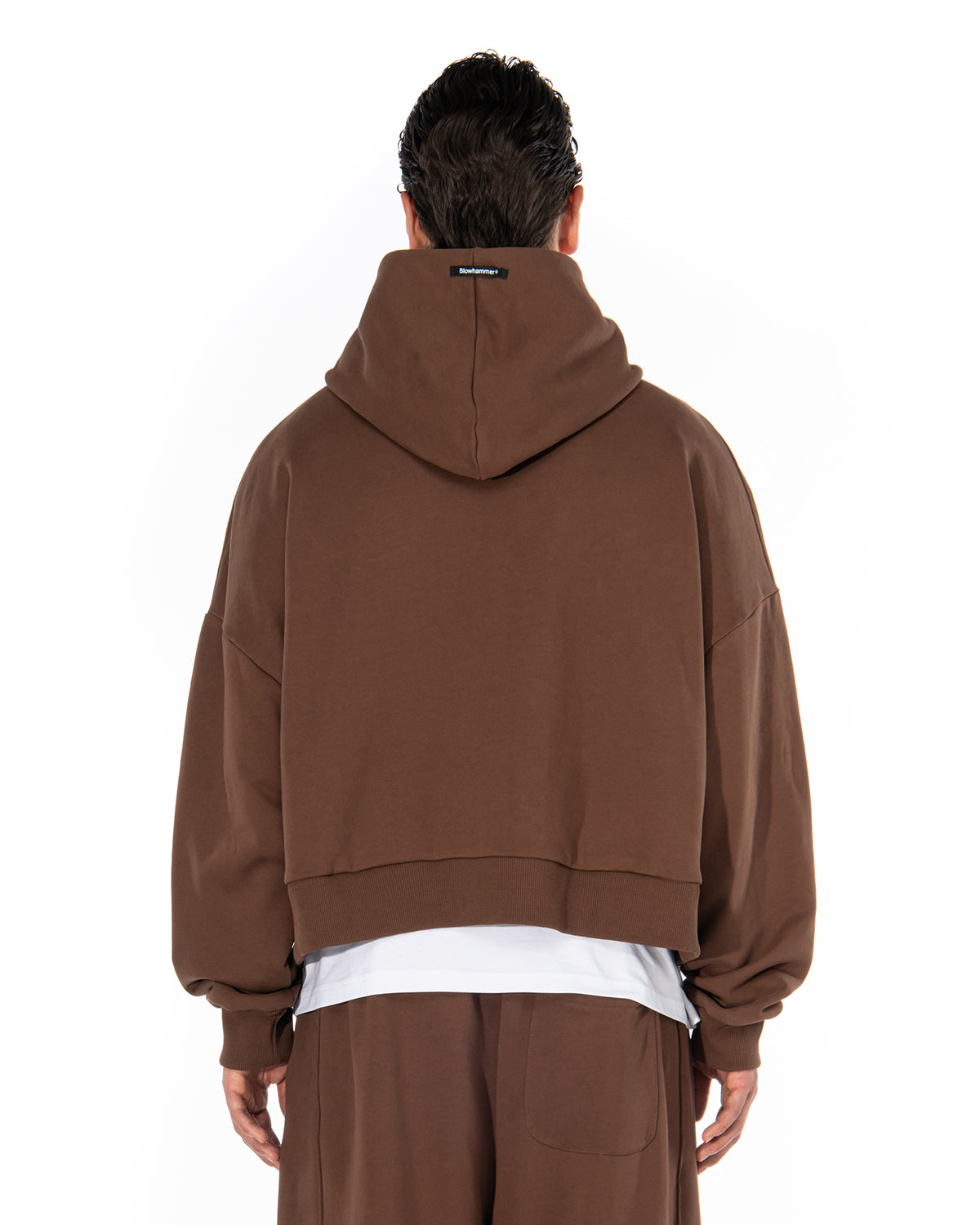 BROKENHEART Black Zip Hoodie | Blowhammer, color_brown