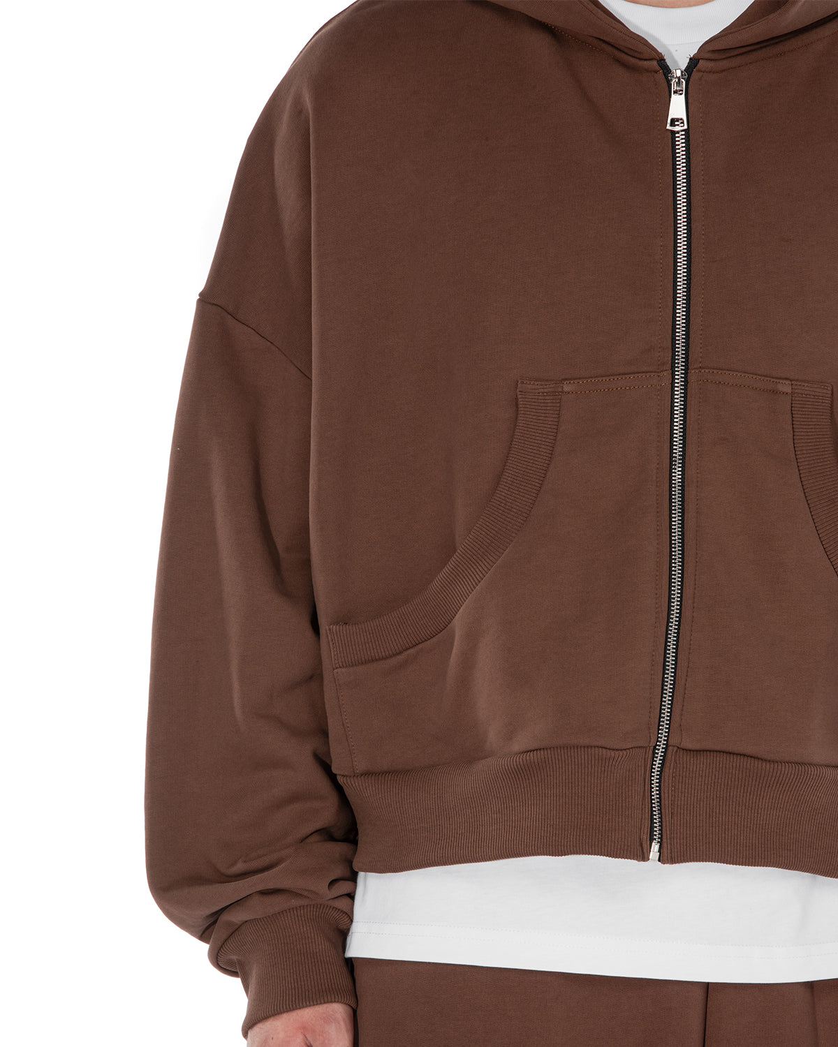 BROKENHEART Black Zip Hoodie | Blowhammer, color_brown