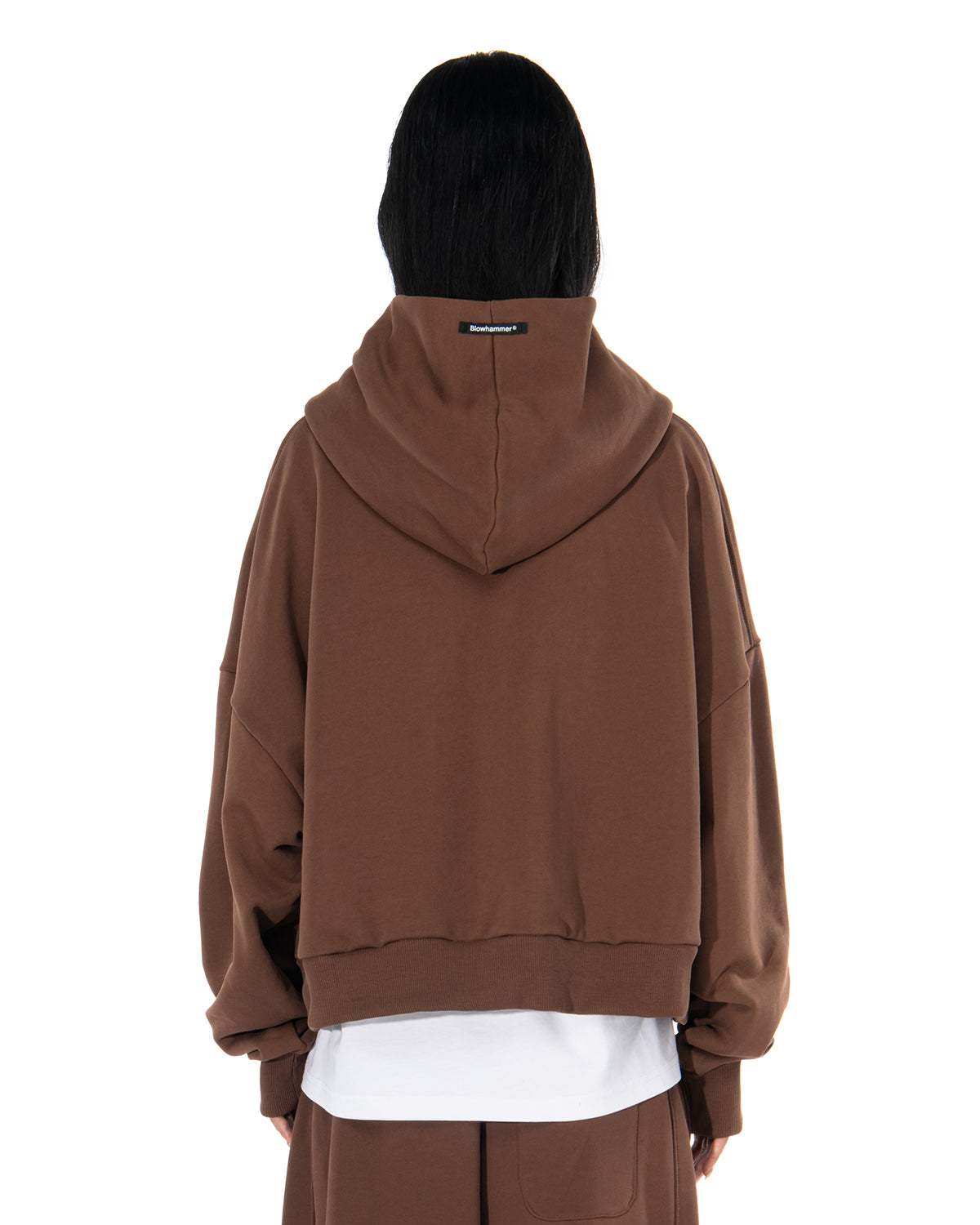 BROKENHEART Black Zip Hoodie | Blowhammer, color_brown
