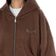 BROKENHEART Black Zip Hoodie | Blowhammer, color_brown
