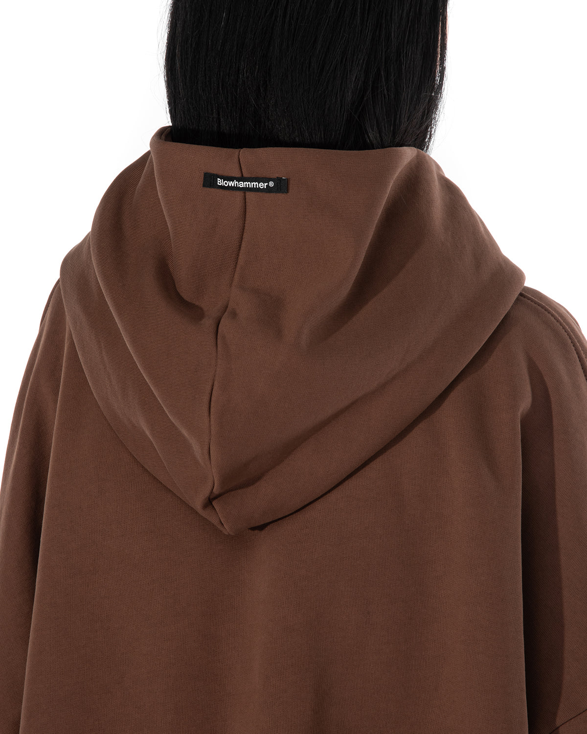 BROKENHEART Black Zip Hoodie | Blowhammer, color_brown