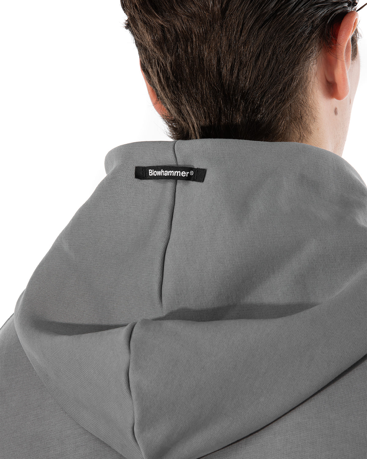 BROKENHEART Black Zip Hoodie | Blowhammer, color_grey