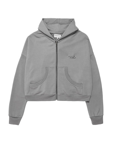 BROKENHEART Black Zip Hoodie | Blowhammer, color_grey