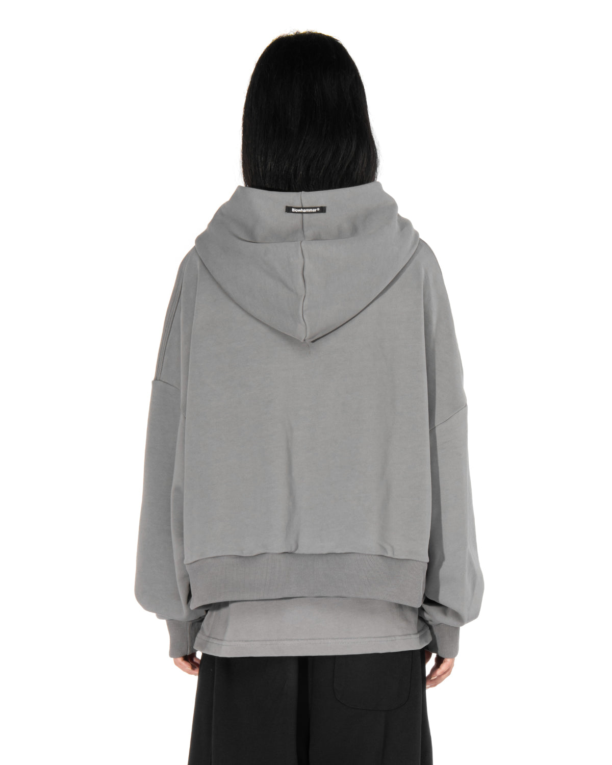 BROKENHEART Black Zip Hoodie | Blowhammer, color_grey