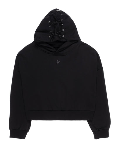 MINIMAL Black Boxy Hoodie