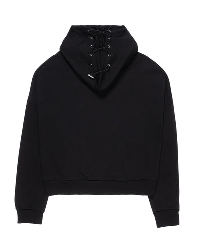 MINIMAL Black Boxy Hoodie