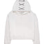 Minimal Cream Boxy Hoodie