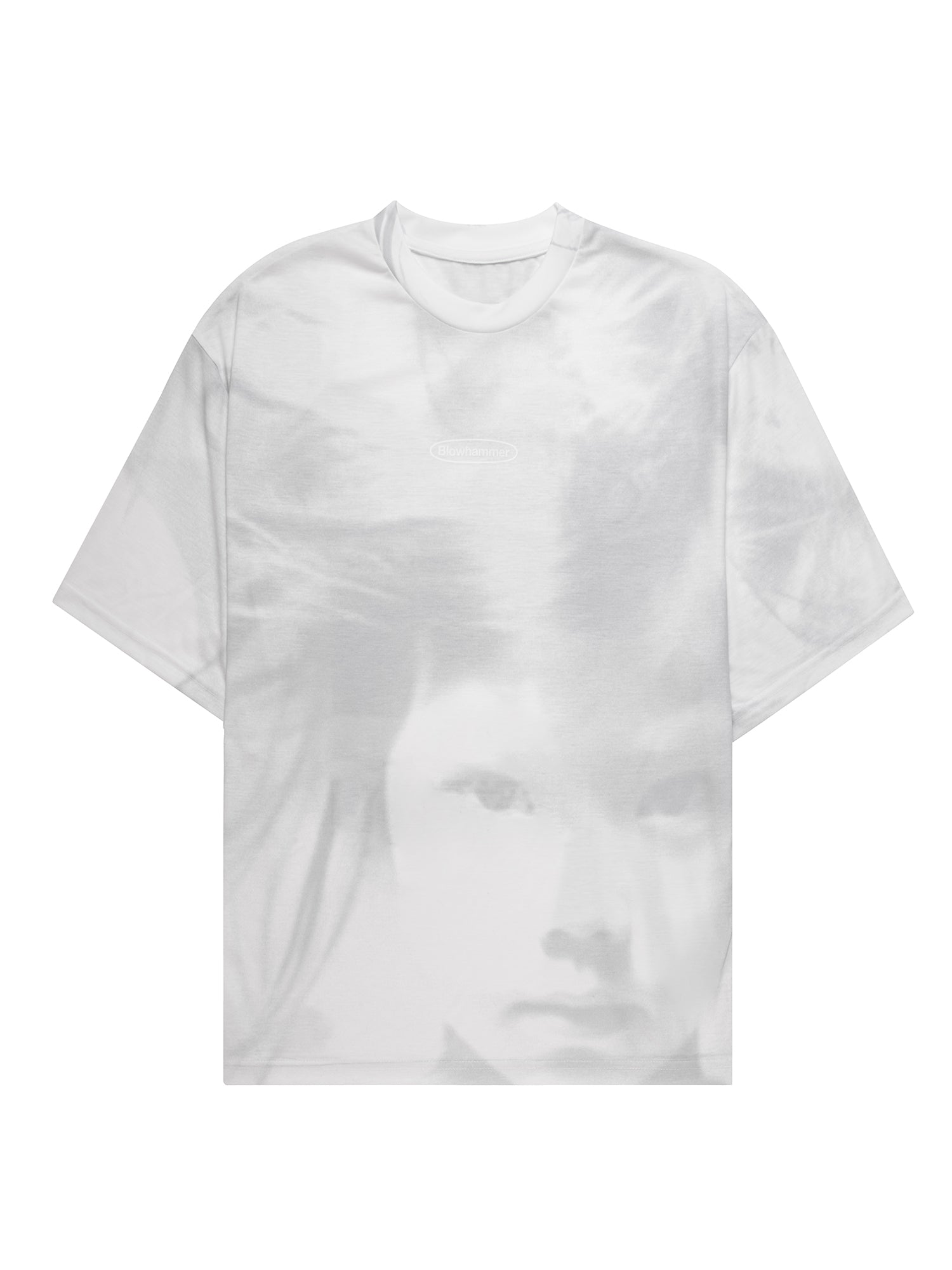 Weißes T-Shirt Stream, Vorderansicht