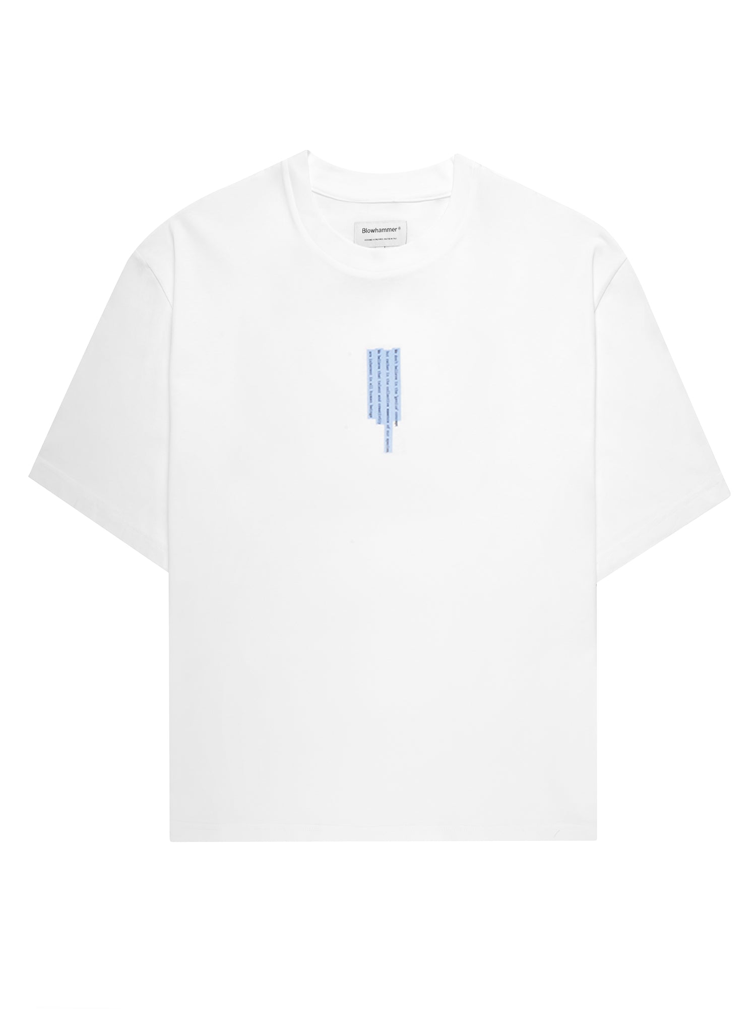 Hvid T-shirt Litkid, set forfra