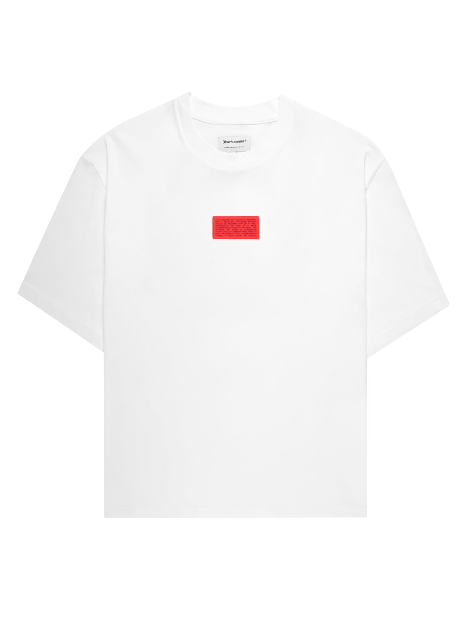 Camiseta blanca Deconstructed, vista frontal