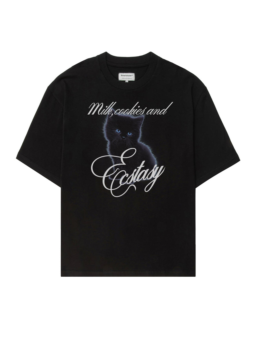 Черная футболка Ecstasy Milk, вид спереди