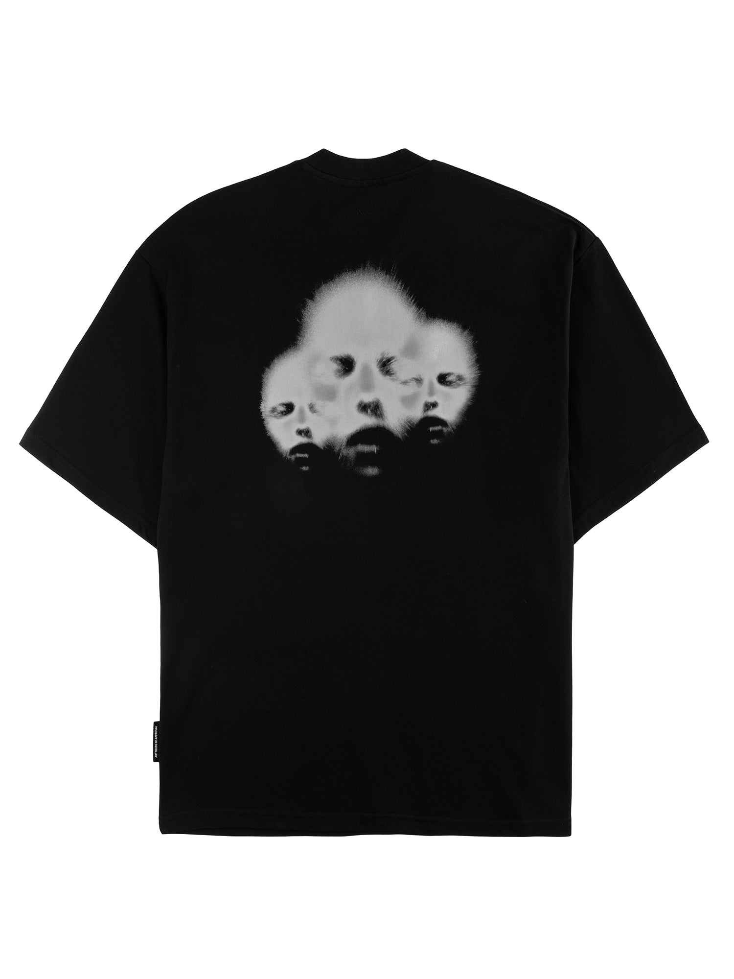 Tee-shirt noir Triodrome, vue de dos avec l'imprimé