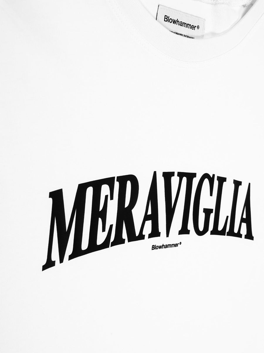 Bílé tričko Meraviglia, detail potisku