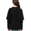 Zwarte longsleeve Minimal, op model, achteraanzicht