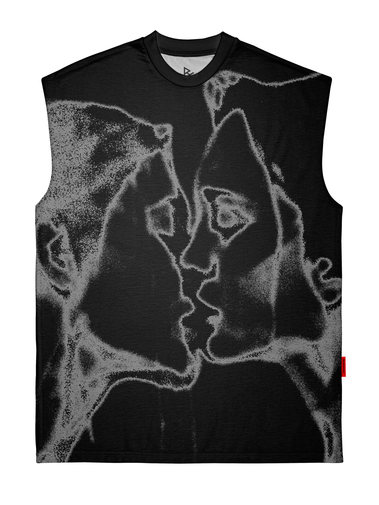 Czarny tank top Unkiss Black, widok z przodu