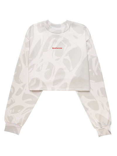 Strand Ivory Sweatshirt Crop